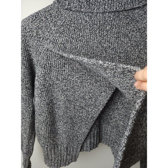 Madewell Roll neck Knit open back Merino Wool blend Sweater S - Picture 9 of 10